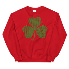 Load image into Gallery viewer, Crochet Lace Celtic Knots Shamrock Unisex Sweatshirt