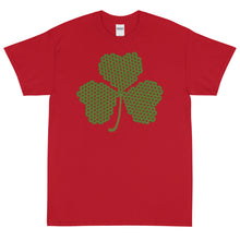 Load image into Gallery viewer, Crochet Lace Celtic Knots Shamrock Short Sleeve T-Shirt