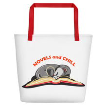 Load image into Gallery viewer, Novels and Chill Beach Bag