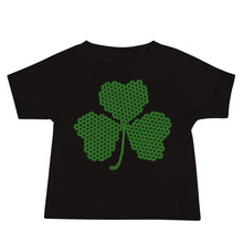 Load image into Gallery viewer, Crochet Lace Celtic Knots Shamrock Baby Jersey Short Sleeve Tee
