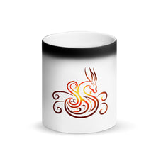 Load image into Gallery viewer, Delighted Stylus Studio Dragon Matte Black Magic Mug
