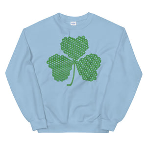 Crochet Lace Celtic Knots Shamrock Unisex Sweatshirt