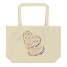 Load image into Gallery viewer, Sweetheart Box Multicolor Large organic tote bag
