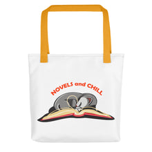 Load image into Gallery viewer, Novels and Chill Tote bag
