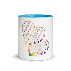 Sweetheart Box Multicolor Mug with Color Inside