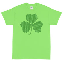 Load image into Gallery viewer, Crochet Lace Celtic Knots Shamrock Short Sleeve T-Shirt
