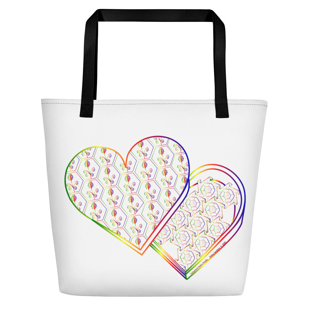 Sweetheart Box Multicolor Beach Bag