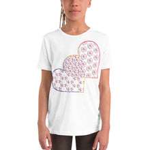 Load image into Gallery viewer, Complementary Hearts Youth Short Sleeve T-Shirt
