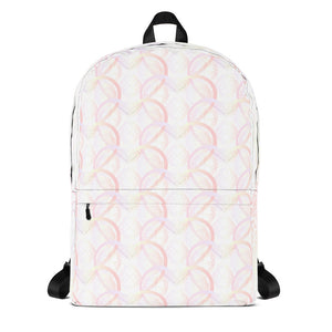 Pastel Crochet Lace Heart Backpack