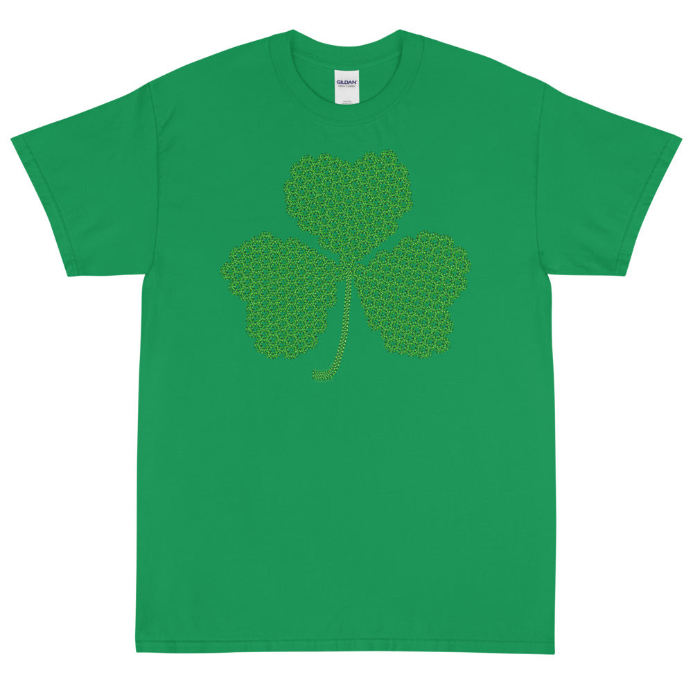 Crochet Lace Celtic Knots Shamrock Short Sleeve T-Shirt