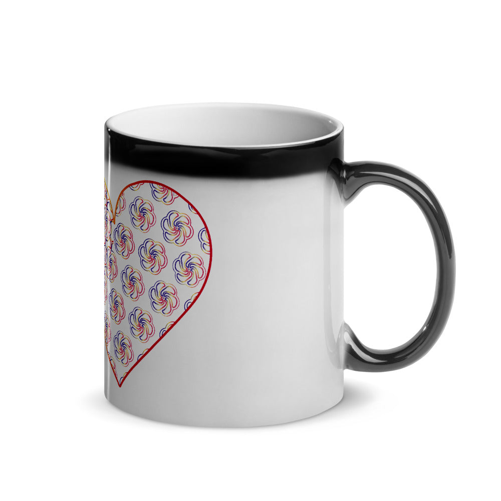 Complementary Hearts Glossy Magic Mug