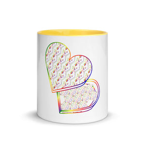 Sweetheart Box Multicolor Mug with Color Inside