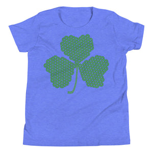 Crochet Lace Celtic Knots Shamrock Youth Short Sleeve T-Shirt