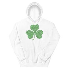 Load image into Gallery viewer, Crochet Lace Celtic Knots Shamrock Unisex Hoodie

