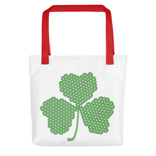 Load image into Gallery viewer, Crochet Lace Celtic Knots Shamrock Tote bag
