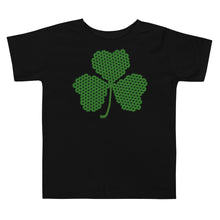 Load image into Gallery viewer, Crochet Lace Celtic Knots Shamrock Toddler Short Sleeve Tee
