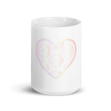 Load image into Gallery viewer, Pastel Crochet Lace Heart Mug
