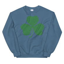 Load image into Gallery viewer, Crochet Lace Celtic Knots Shamrock Unisex Sweatshirt
