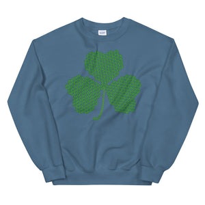 Crochet Lace Celtic Knots Shamrock Unisex Sweatshirt