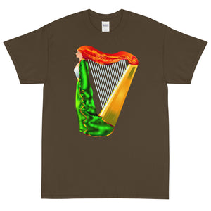 Erin the Enchantress Irish Harp Short Sleeve T-Shirt