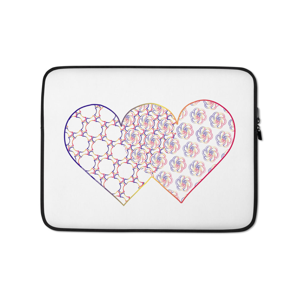 Complementary Hearts Laptop Sleeve