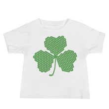 Load image into Gallery viewer, Crochet Lace Celtic Knots Shamrock Baby Jersey Short Sleeve Tee
