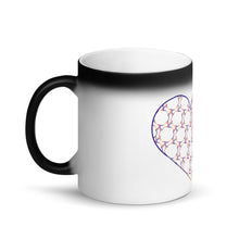 Load image into Gallery viewer, Complementary Hearts Matte Black Magic Mug

