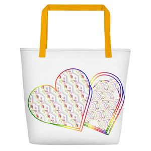Sweetheart Box Multicolor Beach Bag