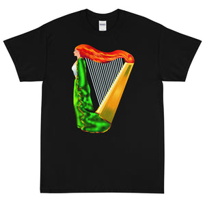 Erin the Enchantress Irish Harp Short Sleeve T-Shirt