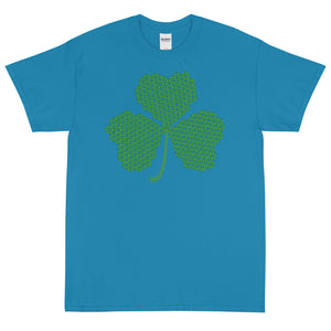 Crochet Lace Celtic Knots Shamrock Short Sleeve T-Shirt