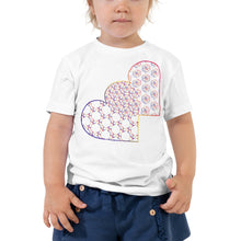Load image into Gallery viewer, Complementary Hearts Toddler Short Sleeve Tee
