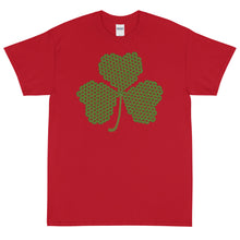 Load image into Gallery viewer, Crochet Lace Celtic Knots Shamrock Short Sleeve T-Shirt
